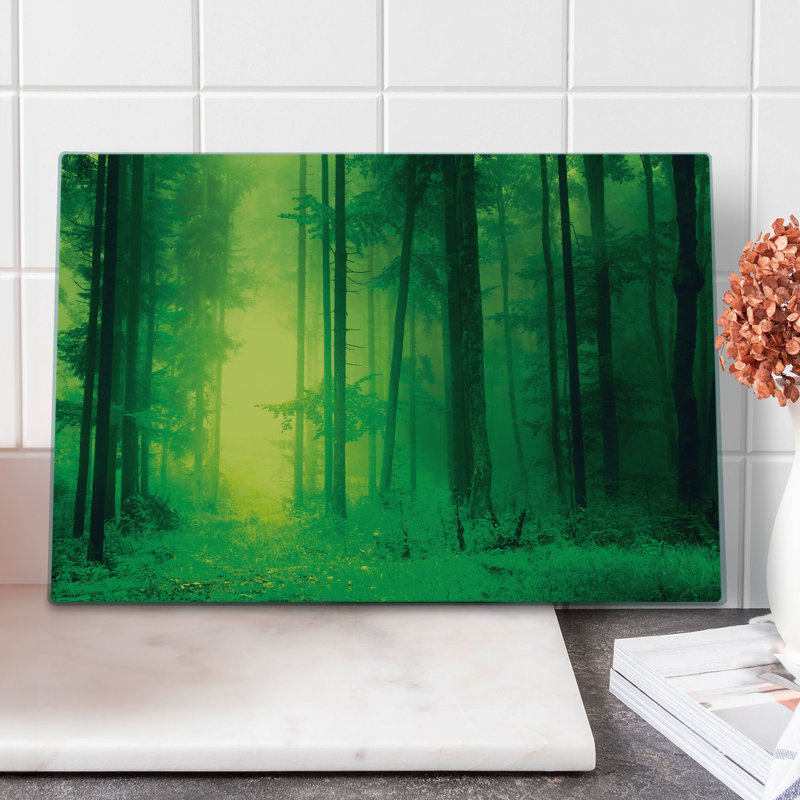 Planche à découper Ambesonne vert grand printemps vert forêt