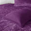 Édredon en velours pervenche - Remplissage diamant 2 taies décoratives et 1 oreiller-116011172-116011175
