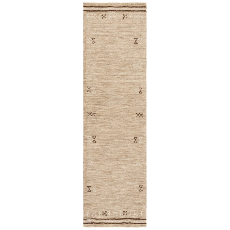 Himalaya Hand Loomed Wool Geometric Indoor Rug, 2'-3" x 8'-0" Runner