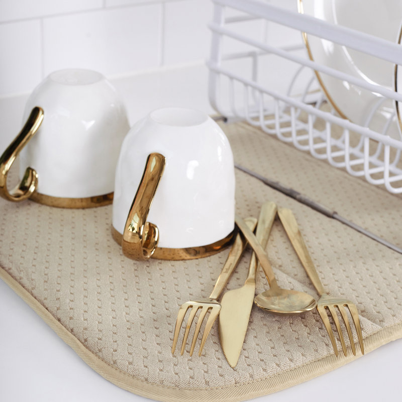 All-Clad Dish Drying Mat, Titanium