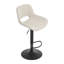 Swivel Upholstered Adjustable Height Bar Stool-1041733064