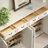White Solid Wood Shoe Storage Bench