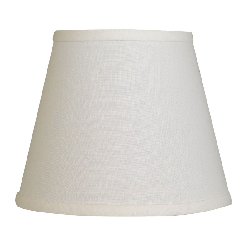 White Linen Empire Lamp Shade