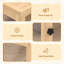 3 Tier Wooden Hamster Cage with Hut Wheel Ramps 80 x 50 x 84 cm