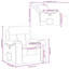  Fauteuil de massage inclinable gris foncé