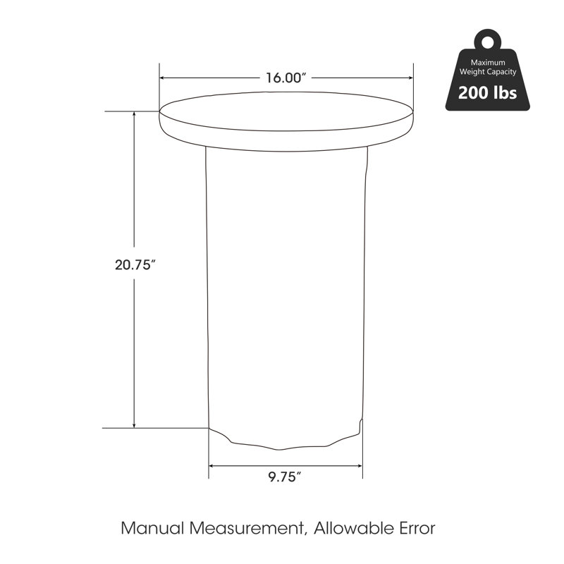 White Marble Round Three-Leg Accent Table