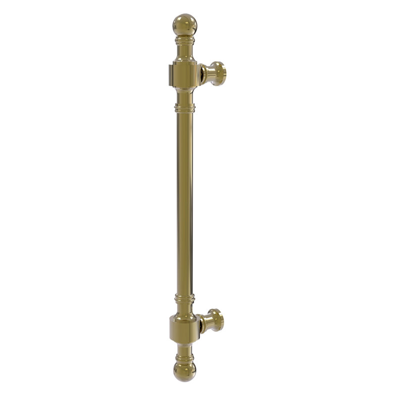 Retro Wave Circle Novelty Pull Bar Pull, Unlacquered Brass