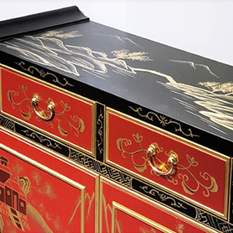 Armoire d'entrée peinte