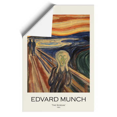 The Scream Print by Edvard Munch - Frameless Print