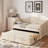 Wooden Daybed With Trundle, 2 Storage Drawers And Upholstered Button Tufted Backrest-747198321