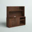 Ensemble de bureau de direction rectangulaire avec rehausse 2 pièces Bettye