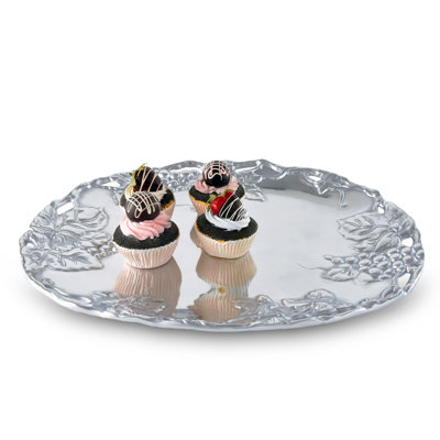 Arthur Court Designs Grape Aluminum Platter