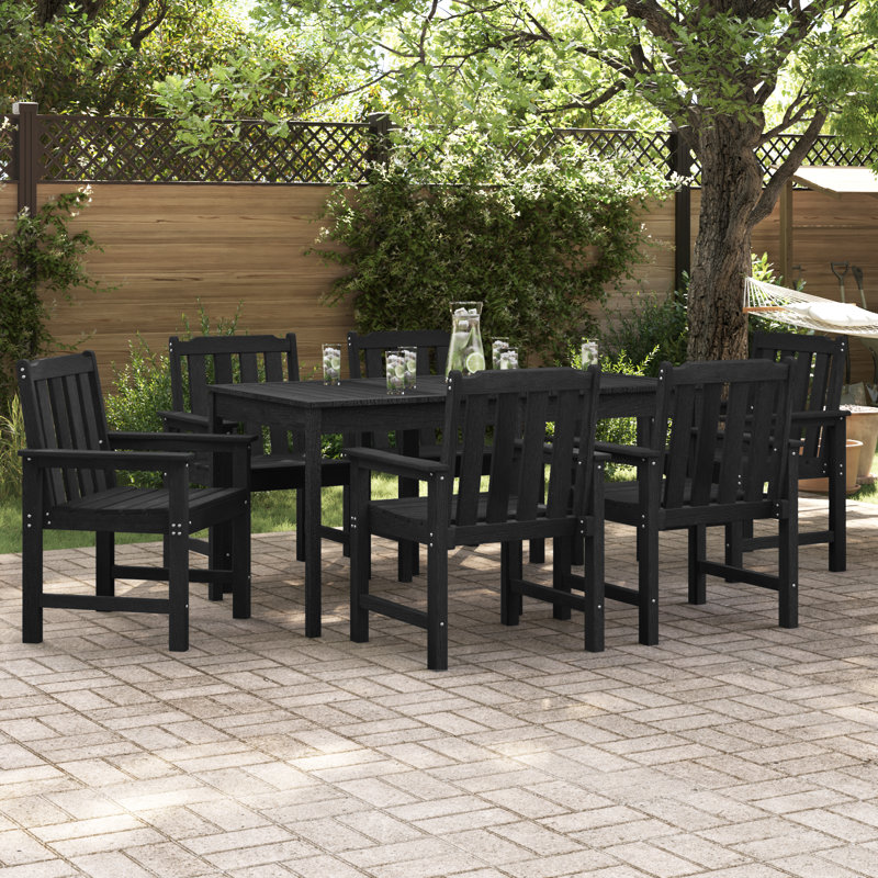 Garden Chair Polyethylene, Black