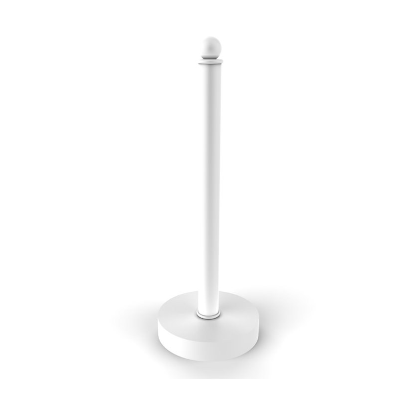 Porte-essuie-tout Bineta, Blanc mat