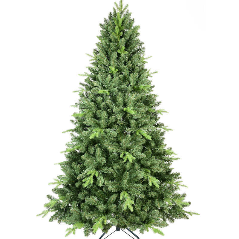 Arbre de Noël de 5 pi avec 967 pointes en PE +, aspect naturel, branches articulées pour un assemblage rapide, arbre de décoration en métal pour fêtes, branches réalistes, installation rapide et stressante, stable