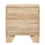 Table de chevet rustique 2 avec glissières spéciales et élément en métal reconfigurable pour tiroir de chambre à coucher Article personnalisable