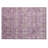2' X 3' Lavender and Ivory Floral Washable Non Skid Indoor Outdoor Area Rug