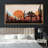Cactus Desert " Western Desert Sunset With Cactus Nature Landscape Southwest Art Extra Large Decorative "-94945972-111176056