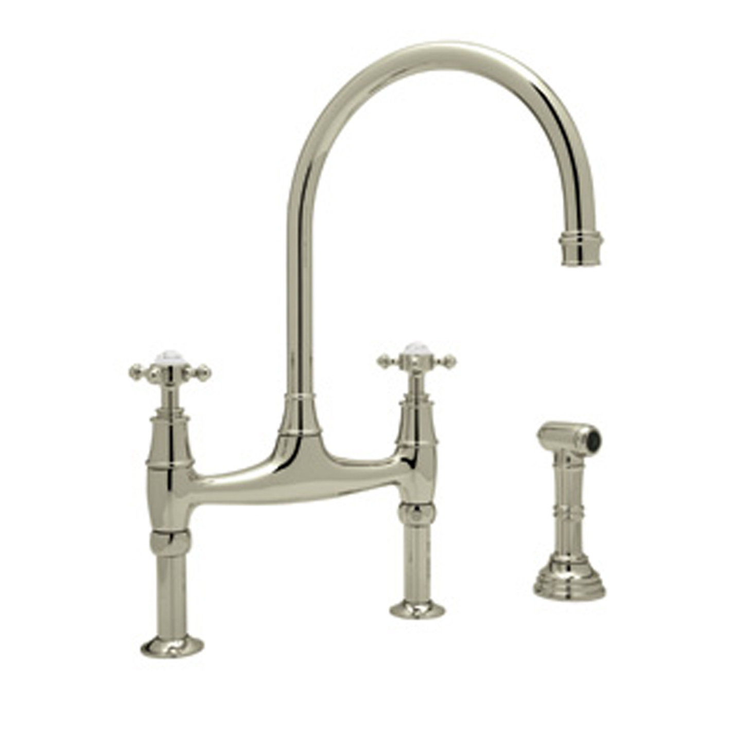 Perrin & Rowe Perrin and Rowe Bridge Faucet with Side Spray Wayfair