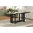 Rustic 82inch Extendable Dining Table, Trestle Kitchen Table with Two 12'' Removable Leaf, Grey