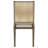 Aurelijus Woven Rattan Back Dining Side Chair Brown
