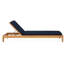 Classic Teak Chaise Lounge - Charcoal-90139957