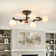 Deontee 5-light Sputnik Dimmable LED Semi Flush Mount