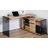 Beacon 55,83" L-Shaped Executive Desk with Glass Panel and Storage Cabinet-1439929628