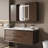 Stylish minimalist style bathroom cabinet.