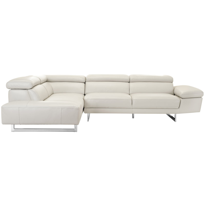 Canapé modulaire réversible Jessie, Face à la gauche, White