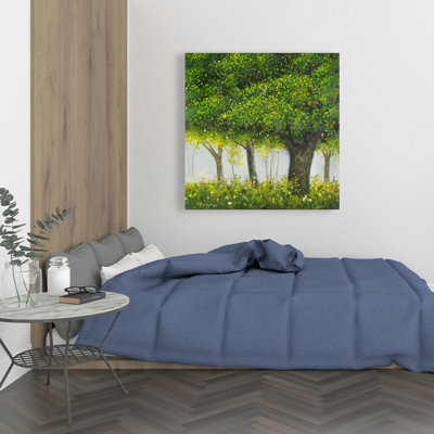 Forest by Summer Canvas | Contemporary Bedroom Wall Art