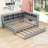 Wood DayBed with Trundle, Shelves and USB Charging Ports-1796734920-1796734917