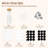24 Pcs Glass Spice Jars 4oz