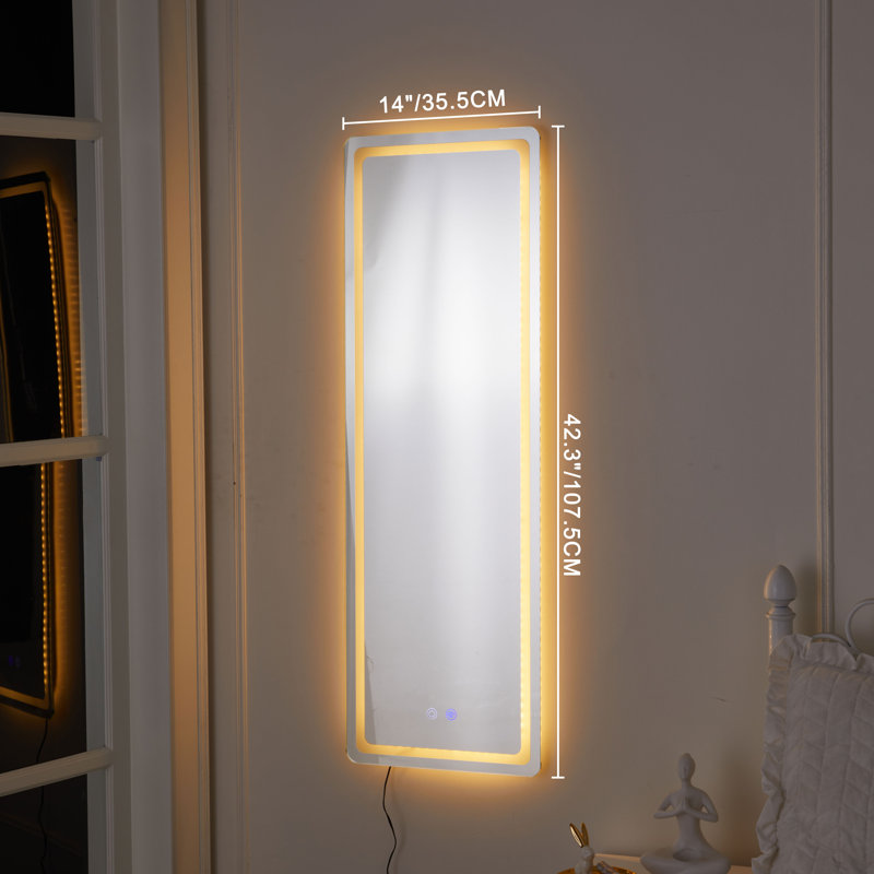Miroir mural pleine grandeur Denekia, 42.3" x 14"