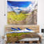 Tapisserie de la mer arctique et des montagnes vertes Landscape-28508212