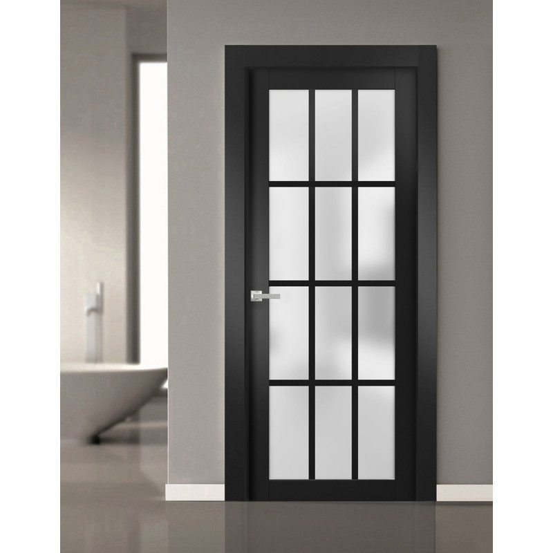 Porte standard en verre givré Felicia, 18 po x 80 po