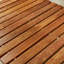 Tapis de bain Roll-up Teak