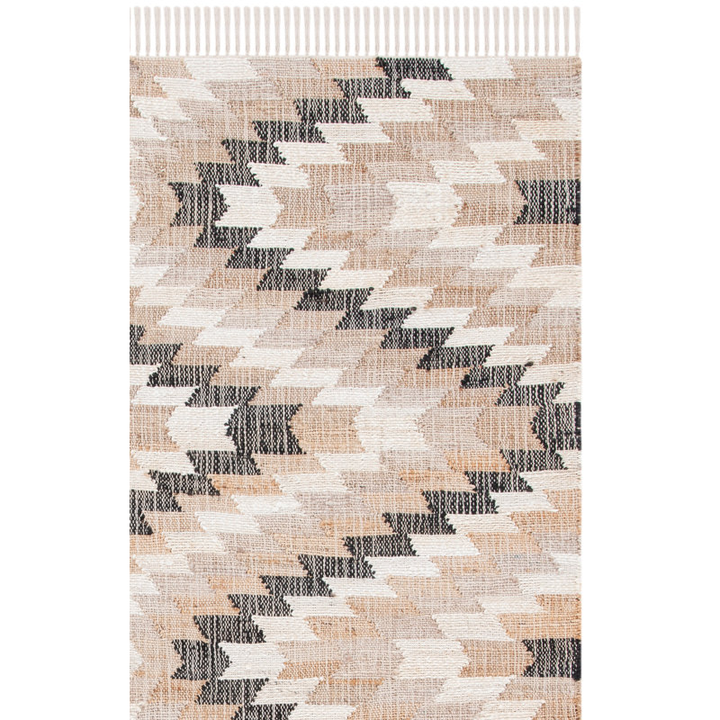 Tapis en jute / sisal tissé à la main Euscebio, Carré 6 pi