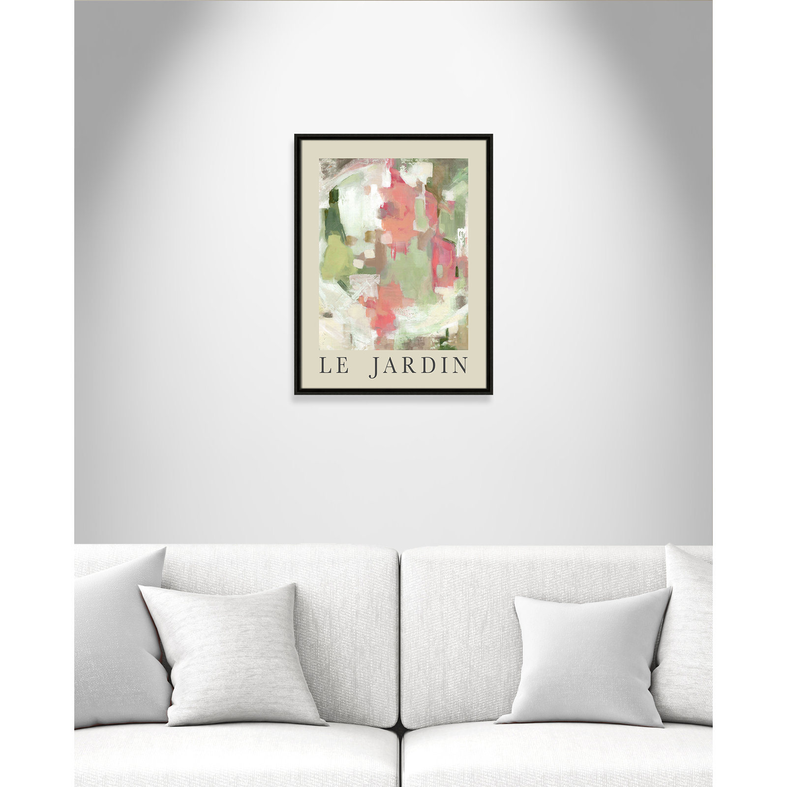 Botanical Poster Collection "Le Jardin" Print by Carol Robinson, Espresso Floater Frame, No, 25.5" H x 19.5" W x 2" D
