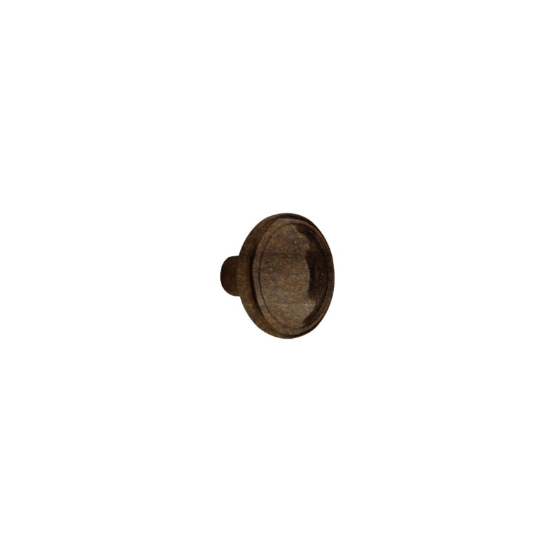 Roswell Bronze Round Knob, Silicon Bronze Rust