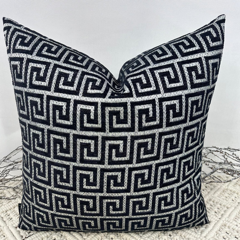 Abstract Black Square Cushion Cover