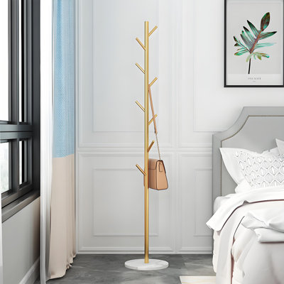Iron Freestanding 8 - Hook Coat Rack