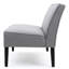Cadre en bois massif gris de 50 po pour une stabilité à long terme, lin, rehaussement de style moderne avec revêtement en tissu, offrant un design élégant et confortable à votre pièce