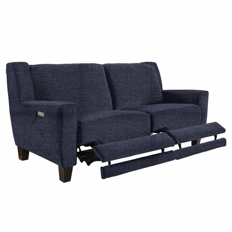 Hazel 3 Seater Reclining Sofa, Rouen Denim