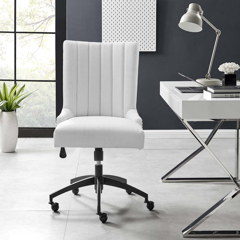 Chaise de bureau Empower Channel, Noir, Blanc