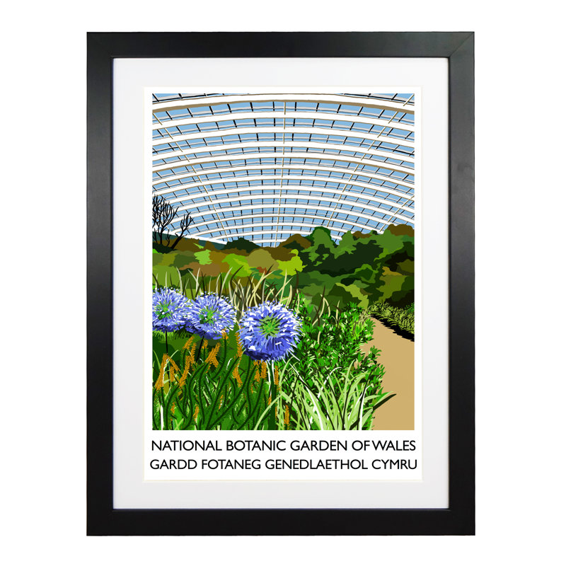 National Botanic Garden Of Wales 2 by Richard O'Neil - Print, Black Wood Frame, 54 cm H x 44 cm W x 2.2 cm D