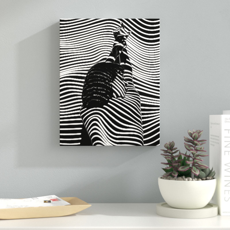 « zèbre femme », reproduction de photo sur toile