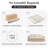 80" Convertible Folding Sofa Bed with Teddy Fabric, No Assembly Needed-299653447