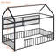 Structure de lit en métal avec clôture et tablettes-126253144-126253126