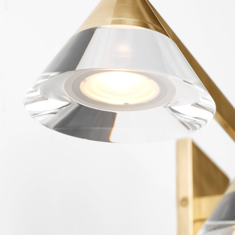 Midrand LED Vanity Light, Hand-Rubbed Antique Brass, 4, 5" H x 36.2" W x 5.7" D